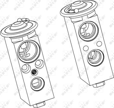 NRF 38377 - Расширительный клапан, кондиционер autospares.lv