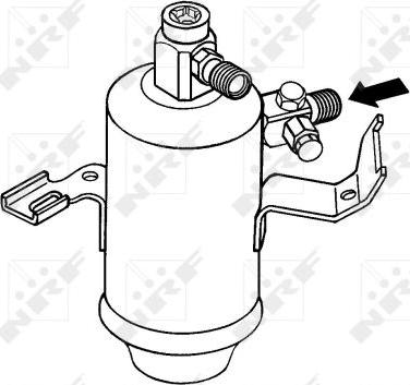 NRF 33026 - Осушитель, кондиционер autospares.lv