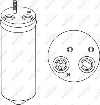 NRF 33148 - Осушитель, кондиционер autospares.lv