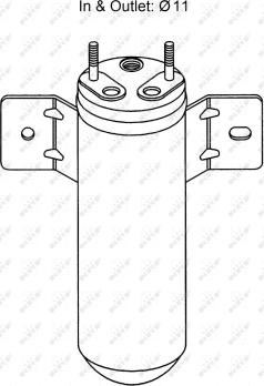 NRF 33162 - Осушитель, кондиционер autospares.lv