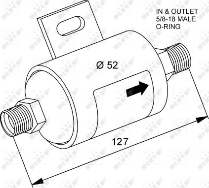 NRF 33117 - Осушитель, кондиционер autospares.lv