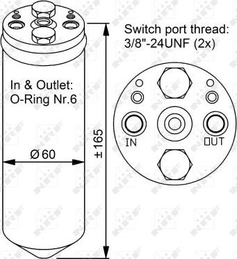 NRF 33125 - Осушитель, кондиционер autospares.lv