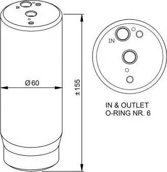 NRF 33341 - Осушитель, кондиционер autospares.lv