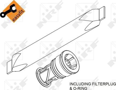 NRF 33370 - Осушитель, кондиционер autospares.lv