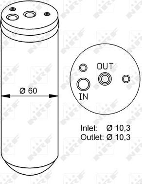 NRF 33293 - Осушитель, кондиционер autospares.lv