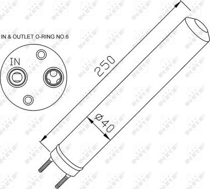 NRF 33286 - Осушитель, кондиционер autospares.lv