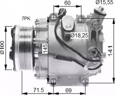 NRF 32491G - Компрессор кондиционера autospares.lv