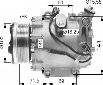 NRF 32491 - Компрессор кондиционера autospares.lv