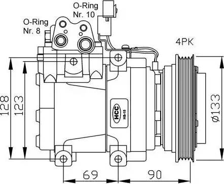 NRF 32446G - Компрессор кондиционера autospares.lv