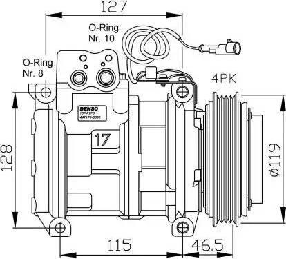 NRF 32459G - Компрессор кондиционера autospares.lv