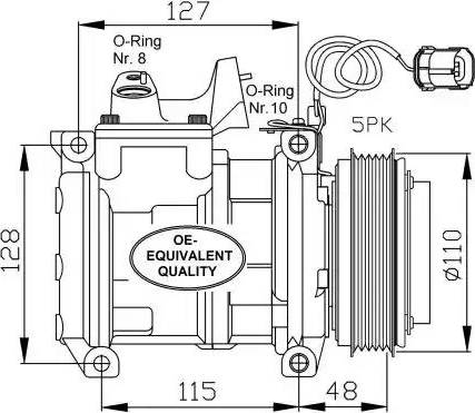 NRF 32464 - Компрессор кондиционера autospares.lv