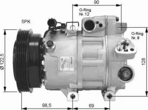 NRF 32468G - Компрессор кондиционера autospares.lv