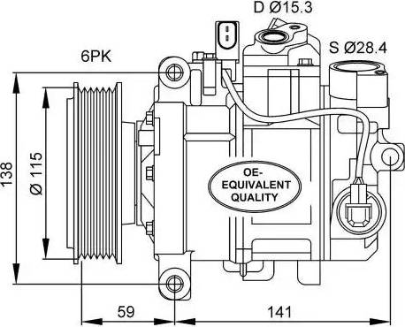 NRF 32462 - Компрессор кондиционера autospares.lv