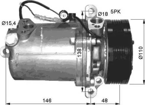 NRF 32414G - Компрессор кондиционера autospares.lv