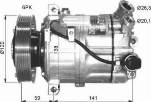 NRF 32417G - Компрессор кондиционера autospares.lv