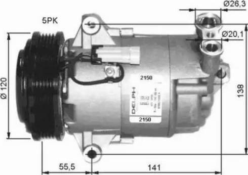 NRF 32486G - Компрессор кондиционера autospares.lv