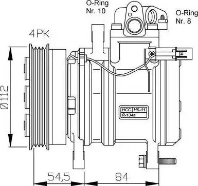 NRF 32439G - Компрессор кондиционера autospares.lv