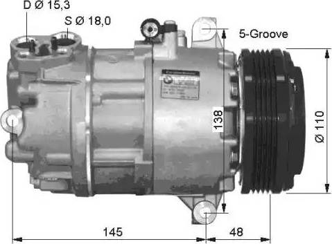 NRF 32434G - Компрессор кондиционера autospares.lv