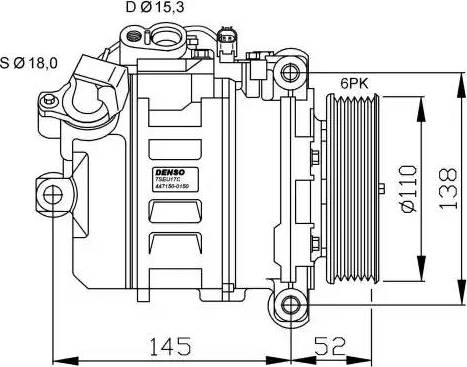 NRF 32435G - Компрессор кондиционера autospares.lv