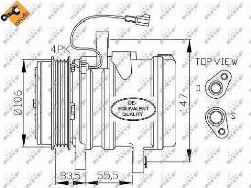 NRF 32436G - Компрессор кондиционера autospares.lv