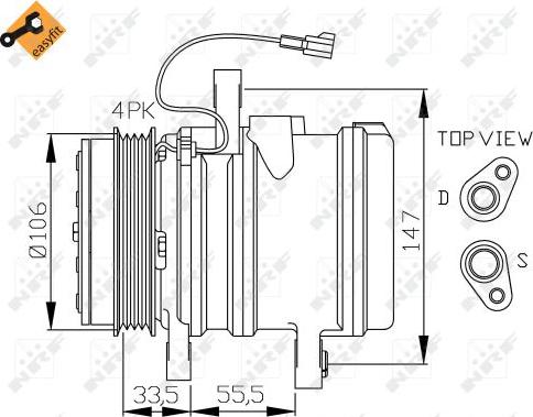 NRF  32436 - Компрессор кондиционера autospares.lv