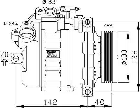 NRF 32433G - Компрессор кондиционера autospares.lv