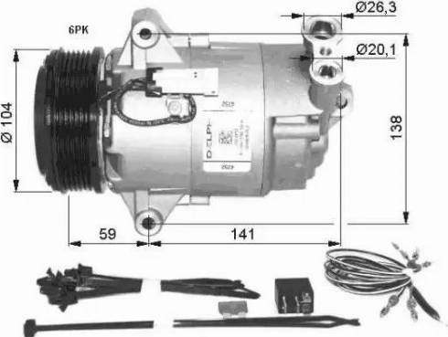 NRF 32427G - Компрессор кондиционера autospares.lv