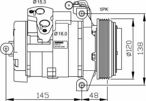 NRF 32470G - Компрессор кондиционера autospares.lv