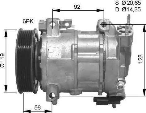 NRF 32593G - Компрессор кондиционера autospares.lv