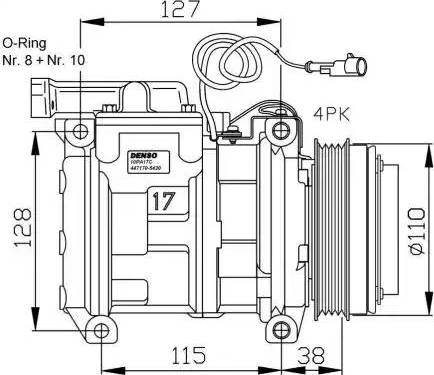 NRF 32556G - Компрессор кондиционера autospares.lv