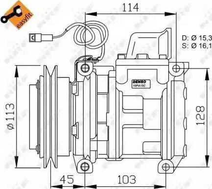 NRF 32566G - Компрессор кондиционера autospares.lv