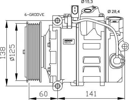 NRF 32509G - Компрессор кондиционера autospares.lv