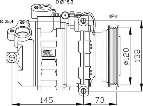 NRF 32518G - Компрессор кондиционера autospares.lv