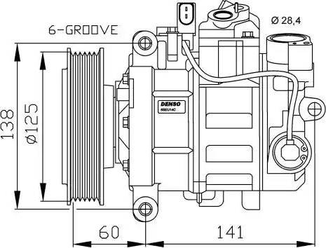 NRF 32512G - Компрессор кондиционера autospares.lv