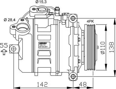 NRF 32531G - Компрессор кондиционера autospares.lv