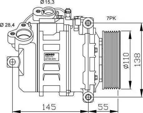 NRF 32524G - Компрессор кондиционера autospares.lv