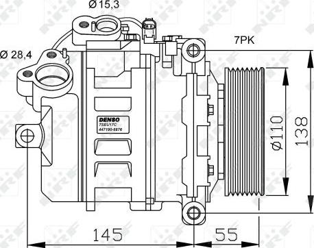 NRF 32524 - Компрессор кондиционера autospares.lv