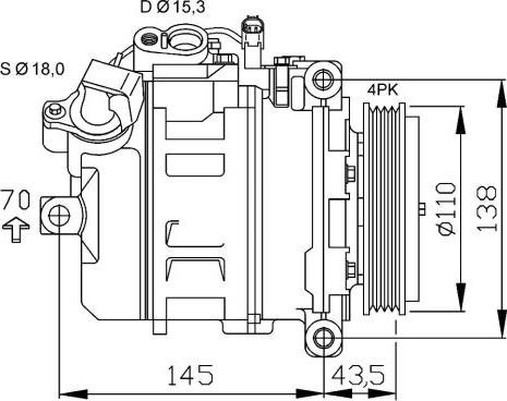 NRF 32520 - Компрессор кондиционера autospares.lv