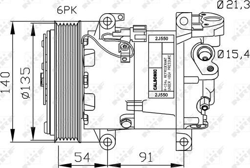 NRF 32690G - Компрессор кондиционера autospares.lv