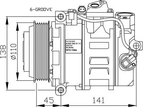 NRF 32674G - Компрессор кондиционера autospares.lv