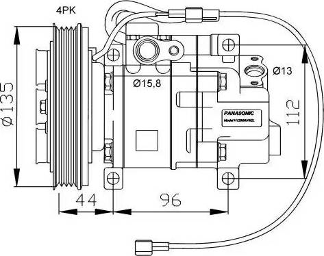 NRF 32095G - Компрессор кондиционера autospares.lv