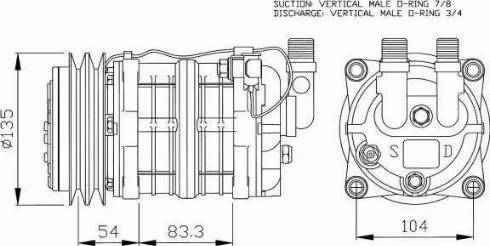 NRF 32035G - Компрессор кондиционера autospares.lv