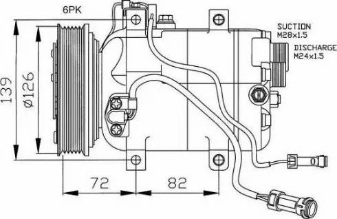 NRF 32027G - Компрессор кондиционера autospares.lv