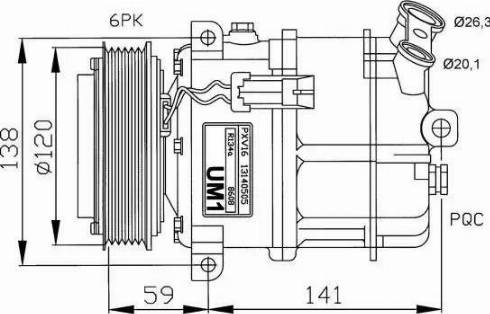 NRF 32191G - Компрессор кондиционера autospares.lv