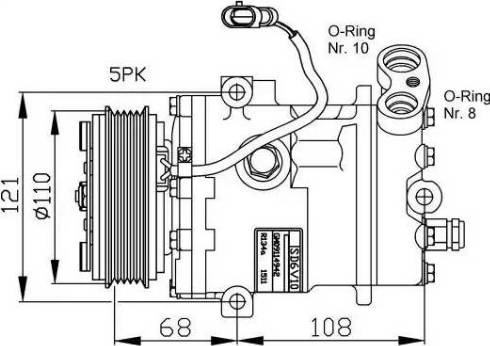 NRF 32197G - Компрессор кондиционера autospares.lv