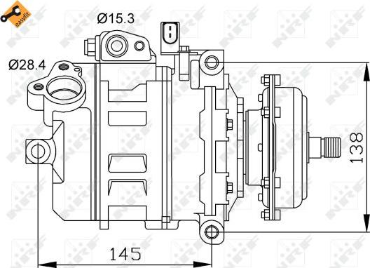 NRF 32148 - Компрессор кондиционера autospares.lv