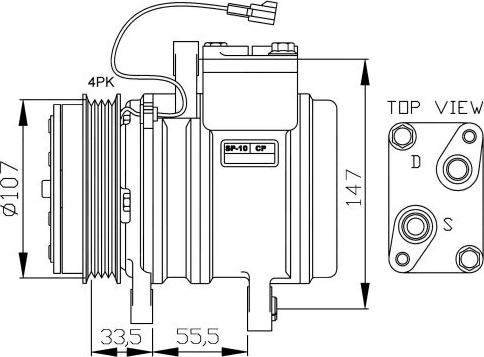 NRF  32143G - Компрессор кондиционера autospares.lv