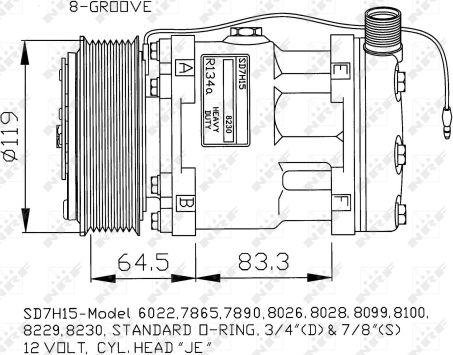 NRF 32142G - Компрессор кондиционера autospares.lv