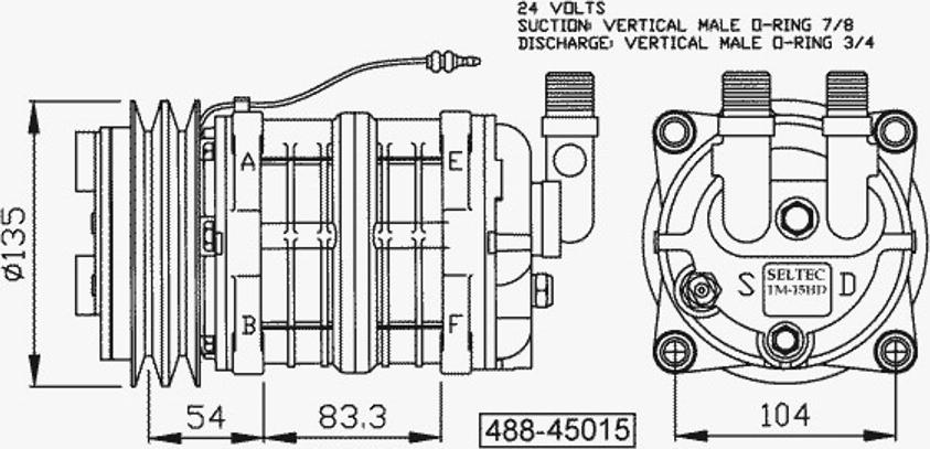 NRF 32157 - Компрессор кондиционера autospares.lv