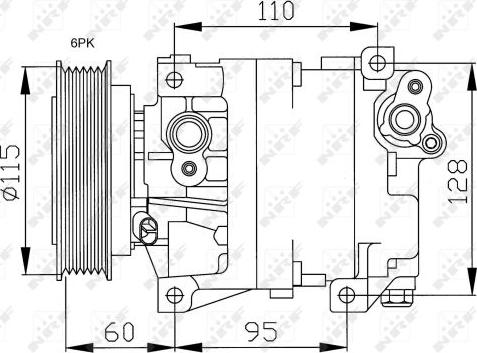 NRF 32169G - Компрессор кондиционера autospares.lv